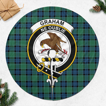 Graham of Menteith Ancient Tartan Christmas Tree Skirt with Family Crest