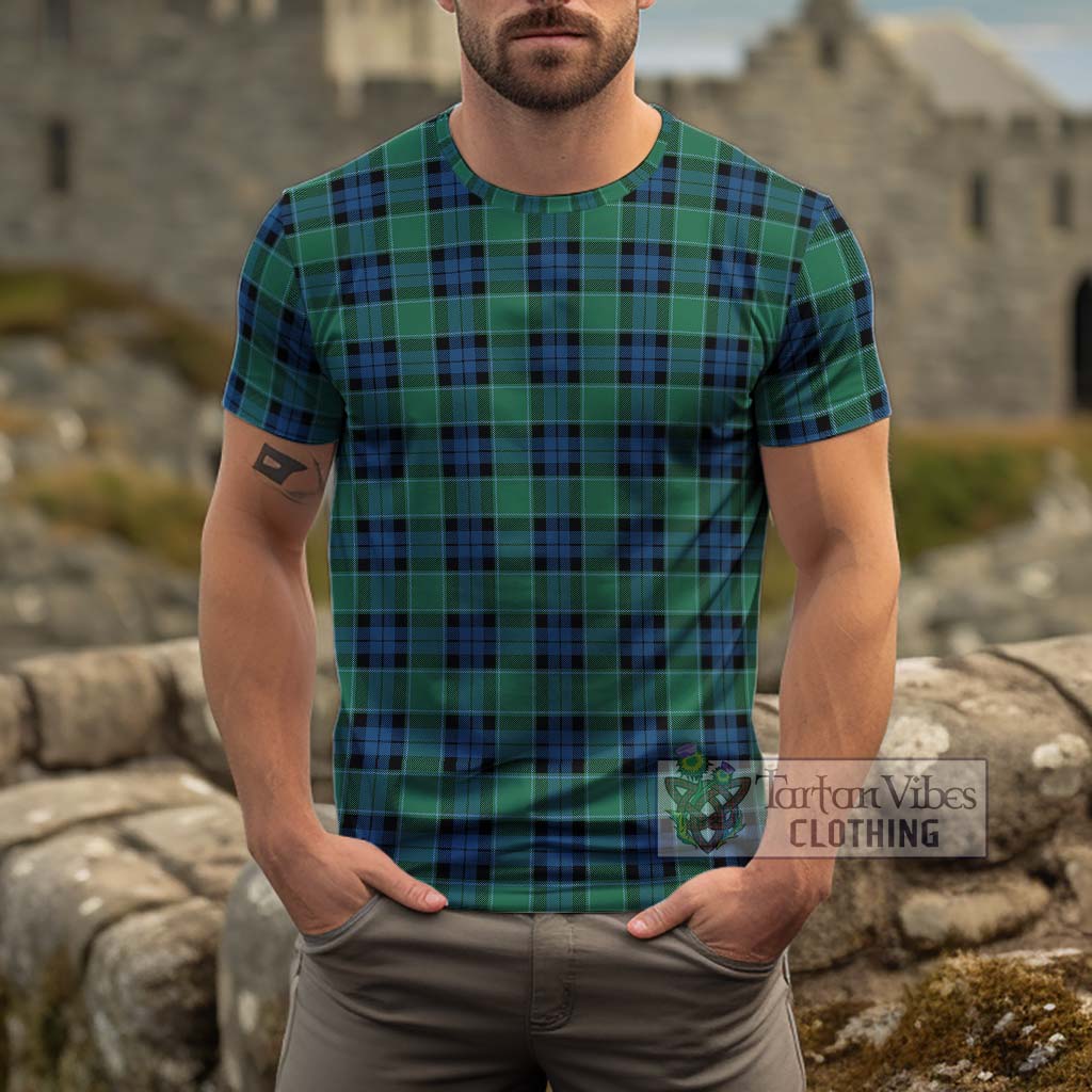 Graham of Menteith Ancient Tartan Cotton T-Shirt Men's Shirt - Tartanvibesclothing Shop