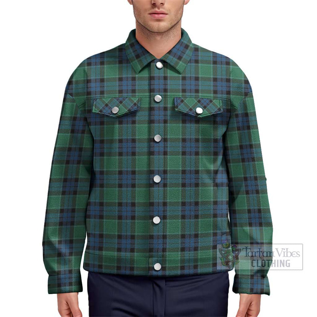 Graham of Menteith Ancient Tartan Unisex Lapel Cotton Jacket Unisex - Tartan Vibes Clothing