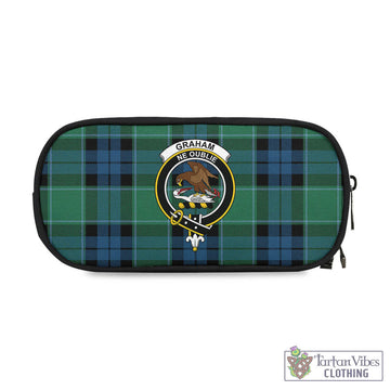 Graham of Menteith Ancient Tartan Pen and Pencil Case with Family Crest