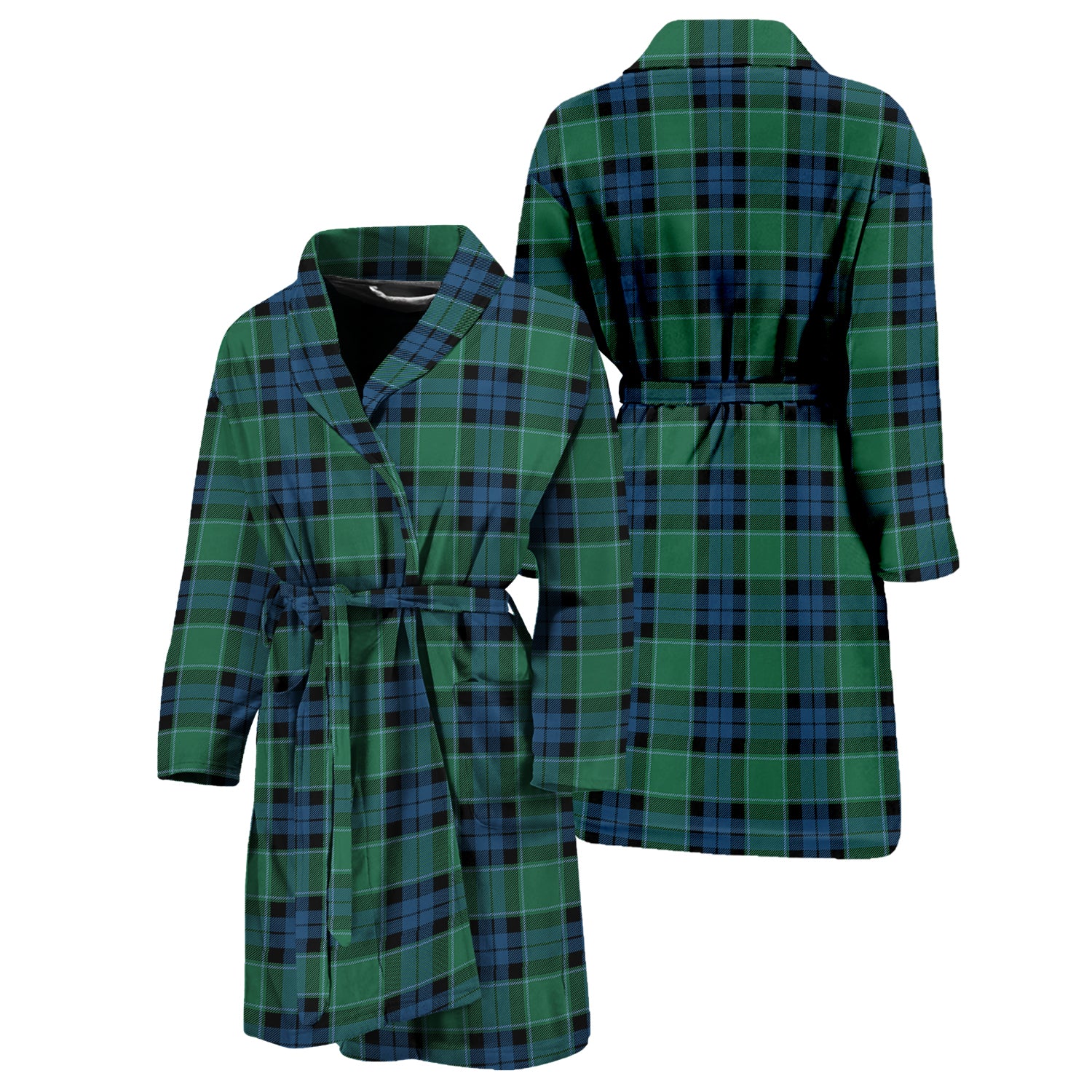 Graham of Menteith Ancient Tartan Bathrobe Unisex M - Tartan Vibes Clothing