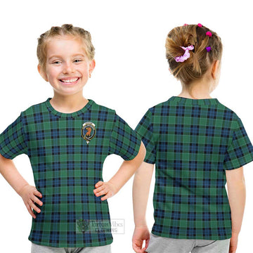 Graham of Menteith Ancient Tartan Kid T-Shirt with Family Crest