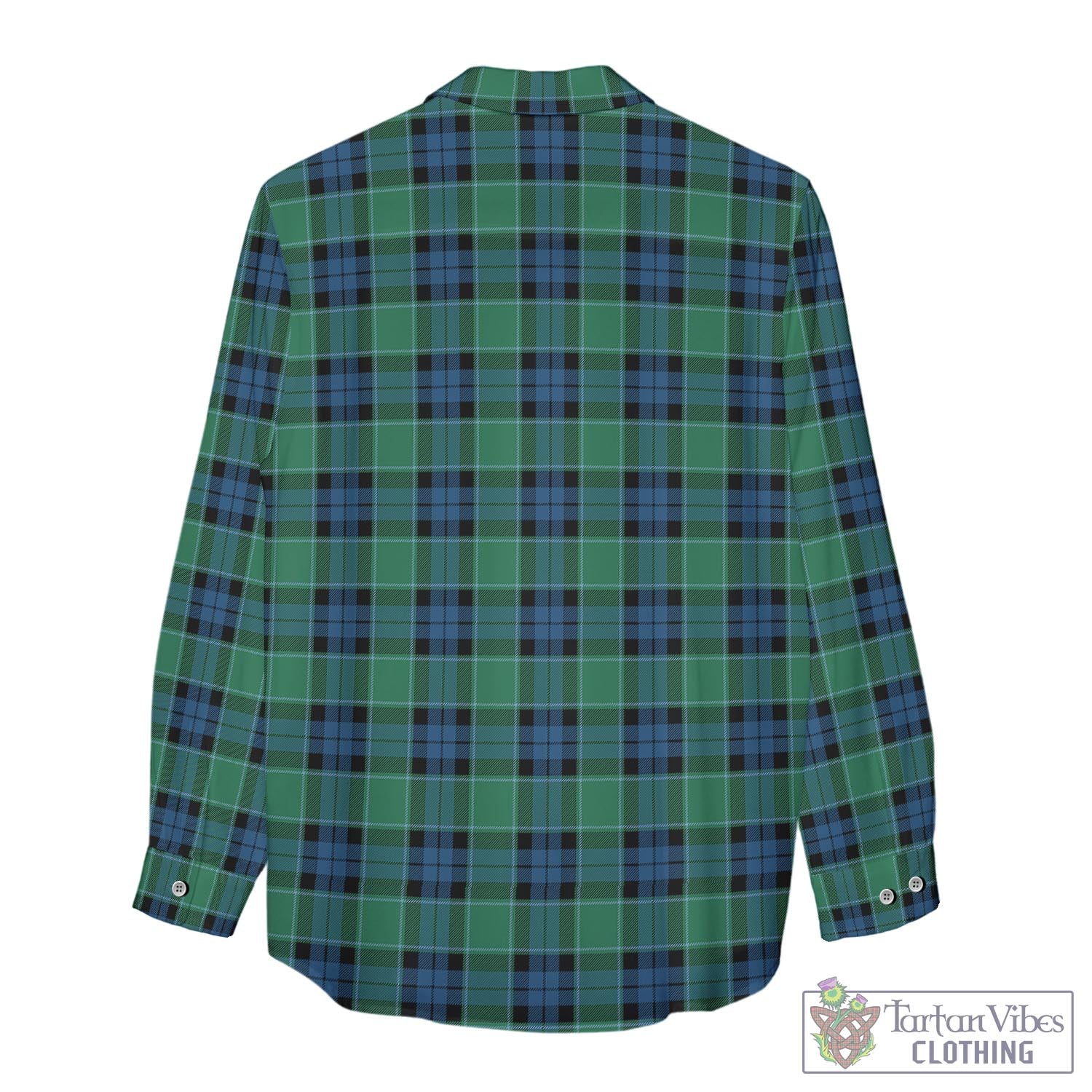 Tartan Vibes Clothing Graham of Menteith Ancient Tartan Womens Casual Shirt with Family Crest