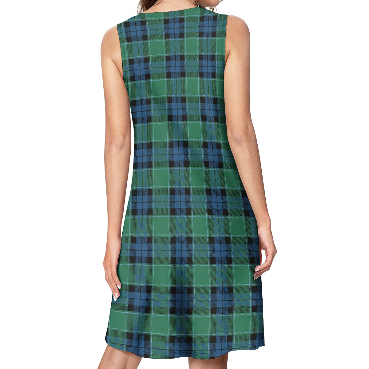 Graham of Menteith Ancient Tartan Womens Casual Dresses - Tartanvibesclothing