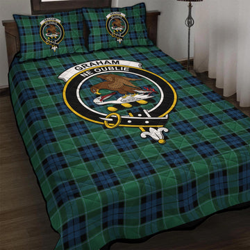 Graham of Menteith Ancient Tartan Quilt Bed Set with Family Crest