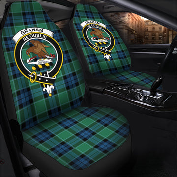 Graham of Menteith Ancient Tartan Car Seat Cover with Family Crest