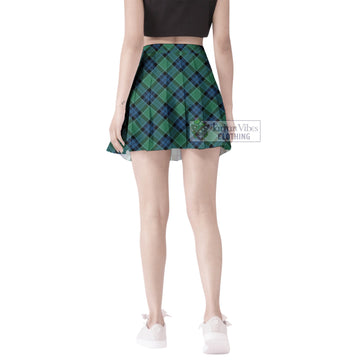 Graham of Menteith Ancient Tartan Women's Plated Mini Skirt