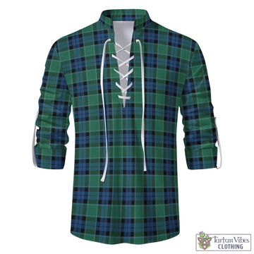 Graham of Menteith Ancient Tartan Men's Scottish Traditional Jacobite Ghillie Kilt Shirt