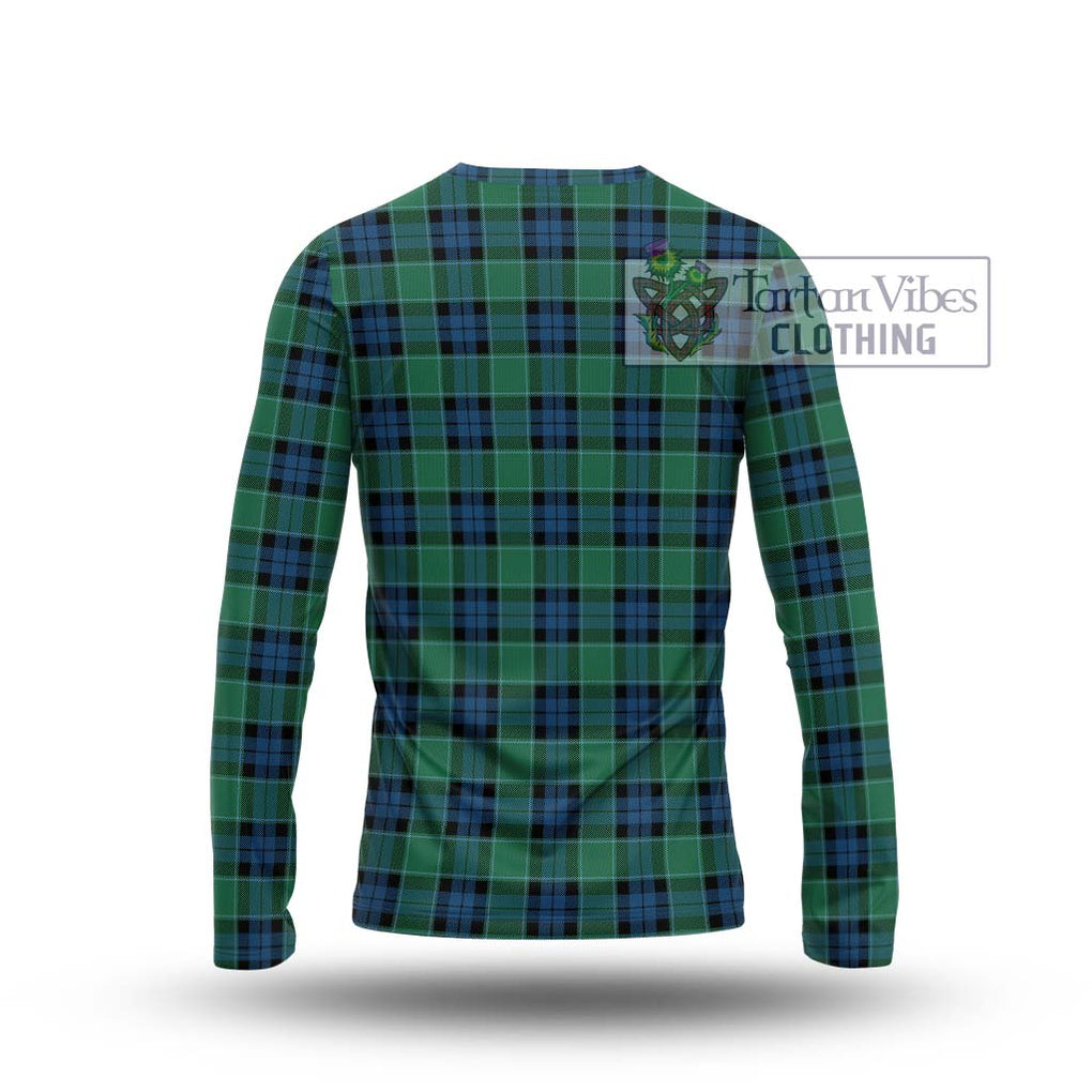 Graham of Menteith Ancient Tartan Long Sleeve T-Shirt with Family Crest DNA In Me Style - Tartanvibesclothing Shop