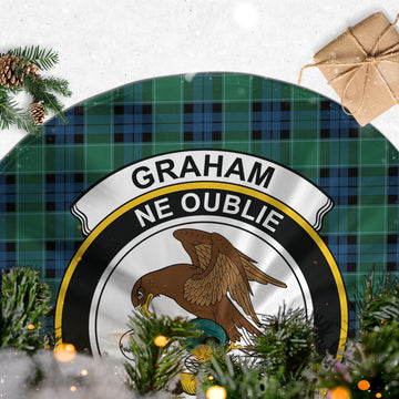 Graham of Menteith Ancient Tartan Christmas Tree Skirt with Family Crest