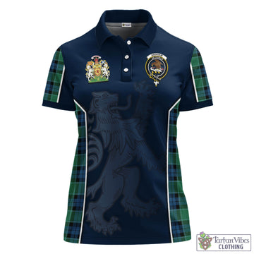 Graham of Menteith Ancient Tartan Women's Polo Shirt with Family Crest and Lion Rampant Vibes Sport Style