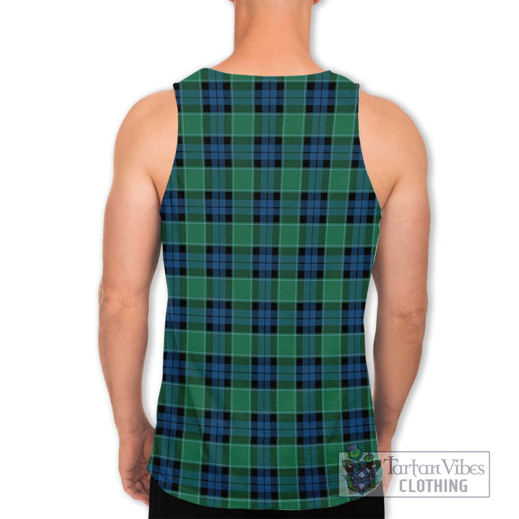 Graham of Menteith Ancient Tartan Men's Tank Top with Family Crest DNA In Me Style - Tartanvibesclothing Shop