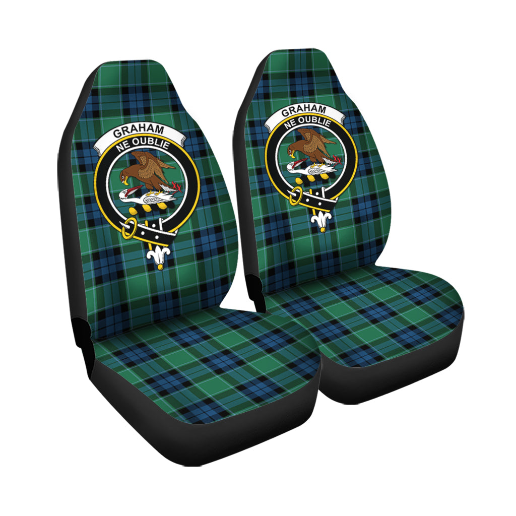 Graham of Menteith Ancient Tartan Car Seat Cover with Family Crest - Tartanvibesclothing