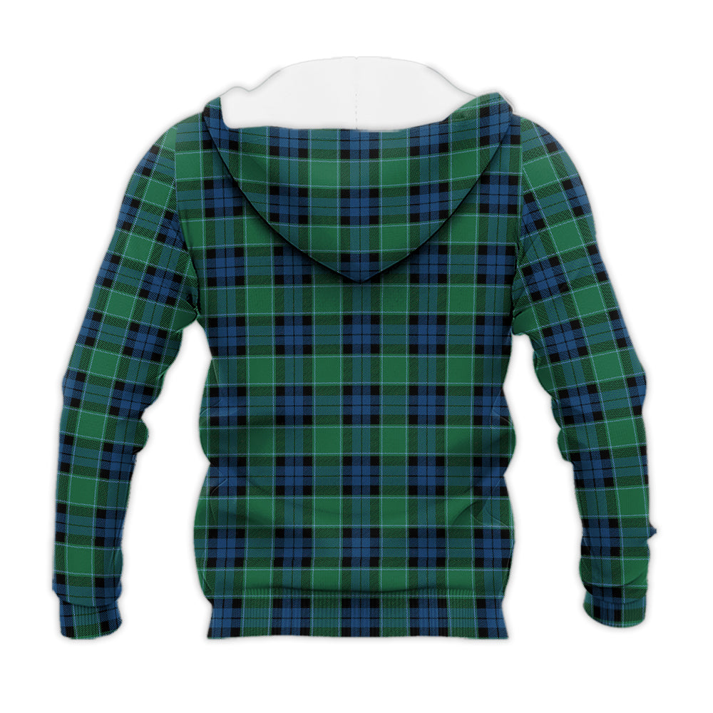 graham-of-menteith-ancient-tartan-knitted-hoodie-with-family-crest