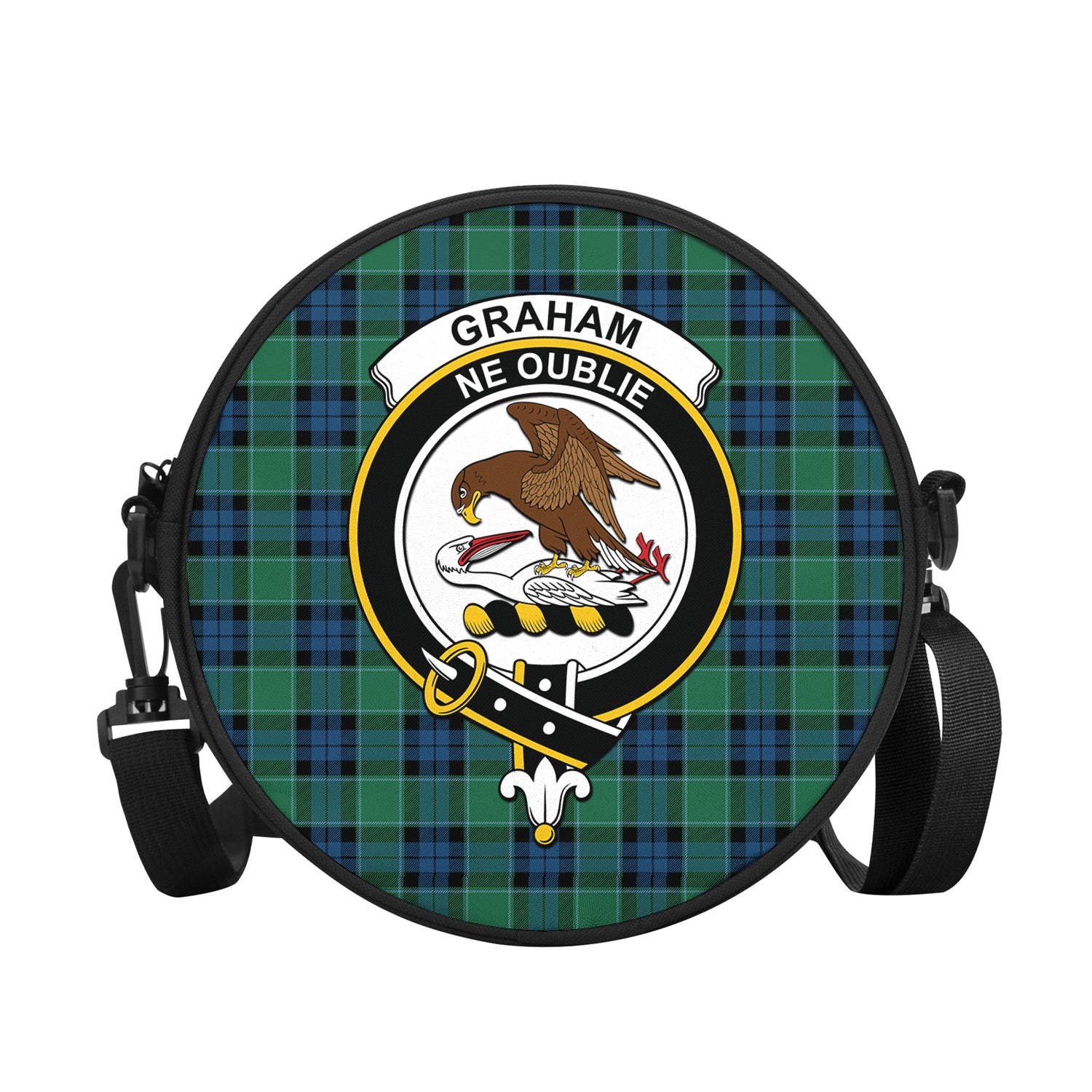 graham-of-menteith-ancient-tartan-round-satchel-bags-with-family-crest