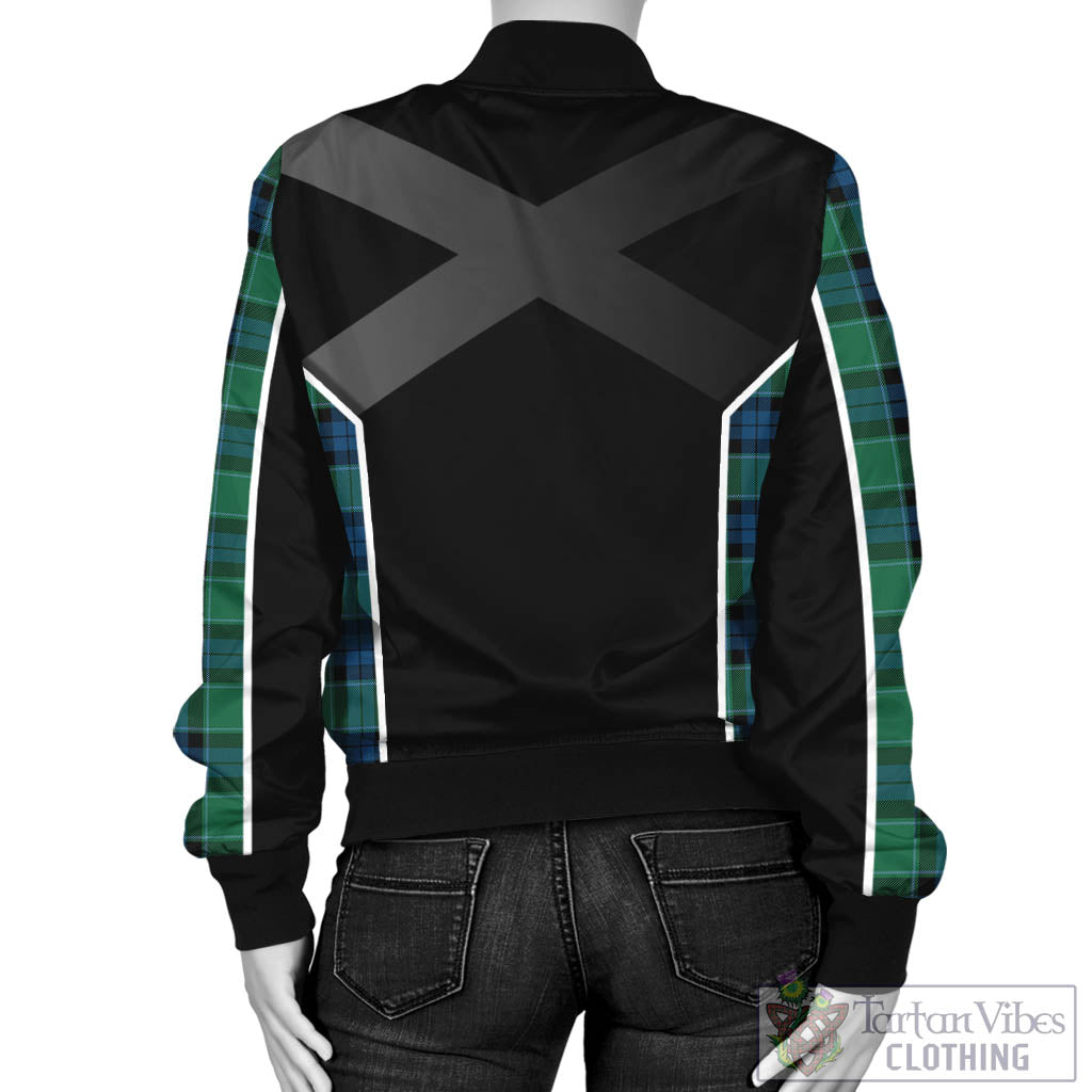 Tartan Vibes Clothing Graham of Menteith Ancient Tartan Bomber Jacket with Family Crest and Scottish Thistle Vibes Sport Style