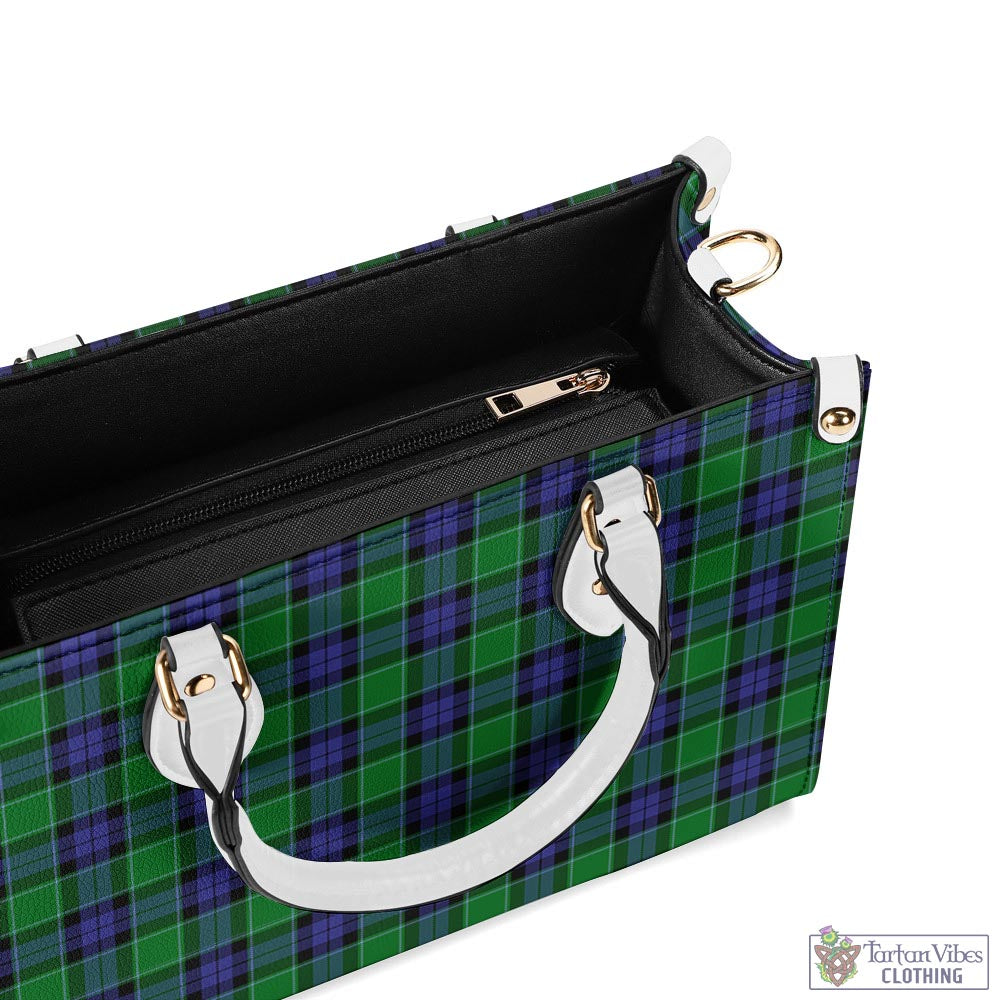 Tartan Vibes Clothing Graham of Menteith Modern Tartan Luxury Leather Handbags