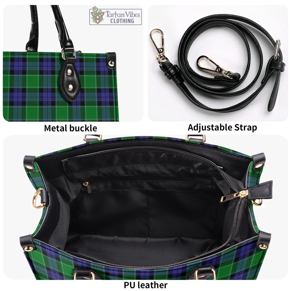 Tartan Vibes Clothing Graham of Menteith Modern Tartan Luxury Leather Handbags