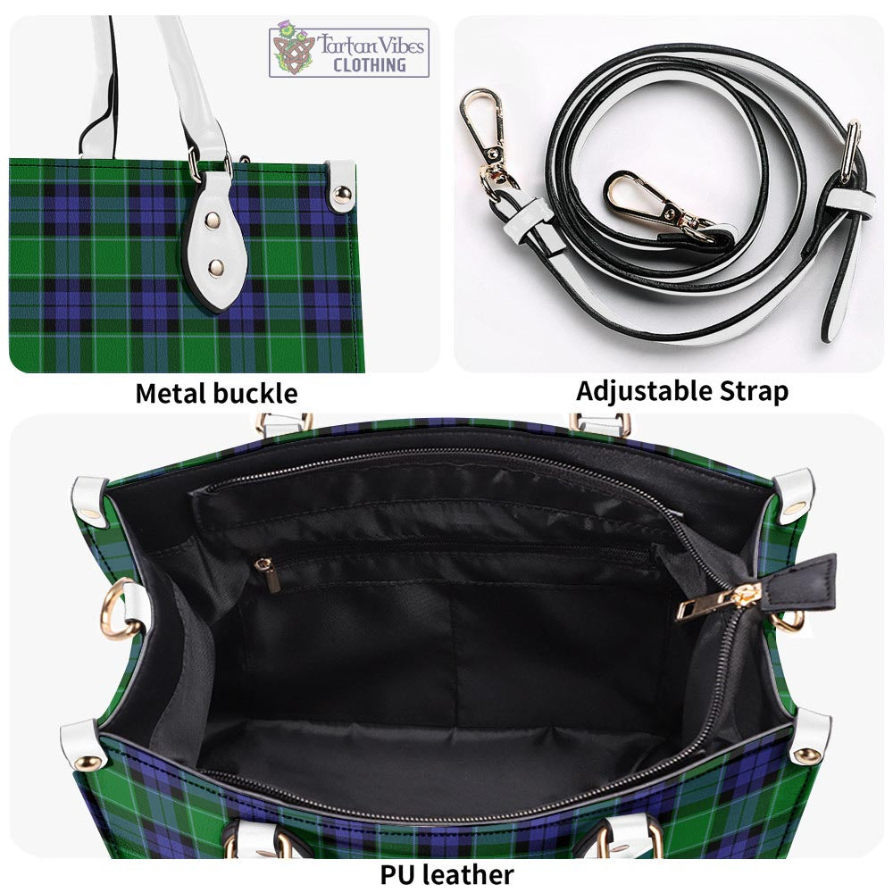 Tartan Vibes Clothing Graham of Menteith Modern Tartan Luxury Leather Handbags