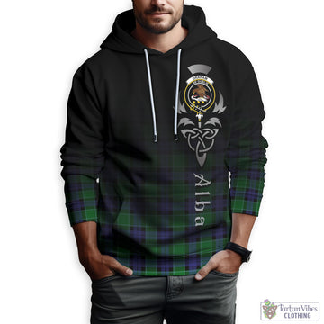 Graham of Menteith Modern Tartan Hoodie Featuring Alba Gu Brath Family Crest Celtic Inspired