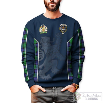 Graham of Menteith Modern Tartan Sweater with Family Crest and Lion Rampant Vibes Sport Style