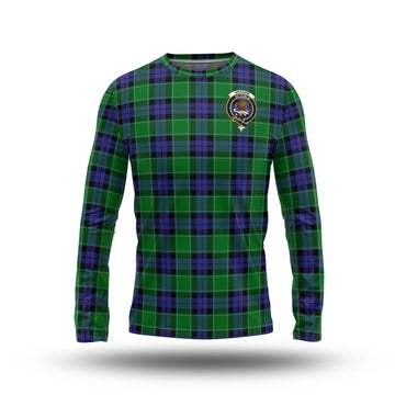 Graham of Menteith Modern Tartan Long Sleeve T-Shirt with Family Crest