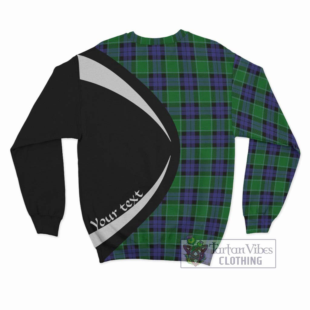 Graham of Menteith Modern Tartan Sweatshirt with Family Crest Circle Style - Tartan Vibes Clothing