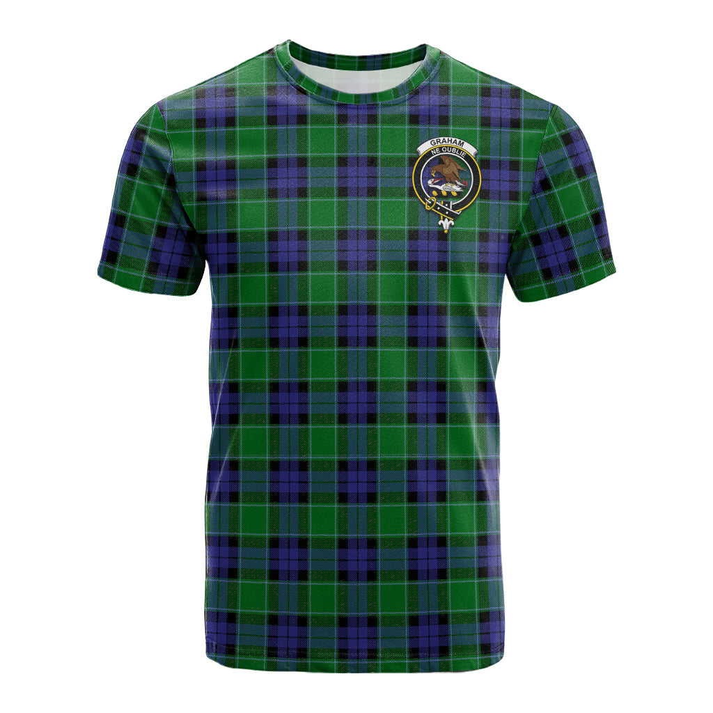 Graham of Menteith Modern Tartan T-Shirt with Family Crest - Tartan Vibes Clothing