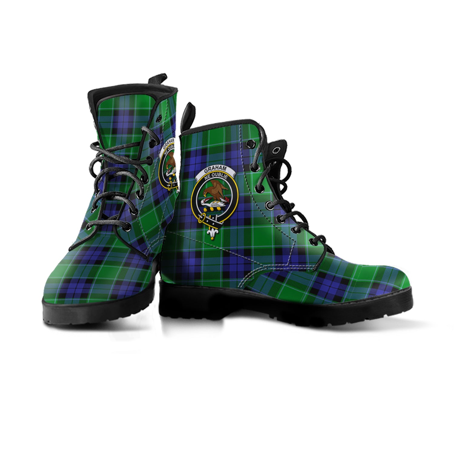 graham-of-menteith-modern-tartan-leather-boots-with-family-crest