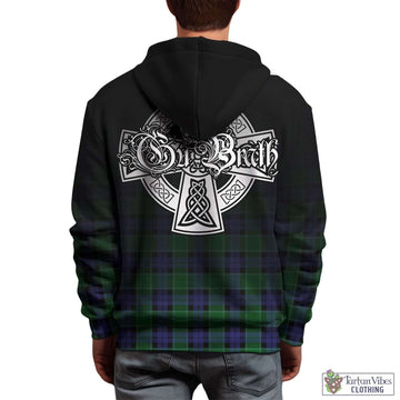 Graham of Menteith Modern Tartan Hoodie Featuring Alba Gu Brath Family Crest Celtic Inspired