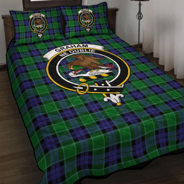 Graham of Menteith Modern Tartan Quilt Bed Set with Family Crest