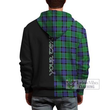 Graham of Menteith Modern Tartan Hoodie with Family Crest and Half Of Me Style