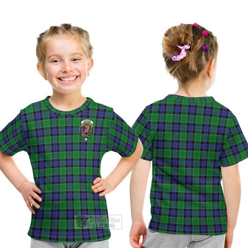 Graham of Menteith Modern Tartan Kid T-Shirt with Family Crest