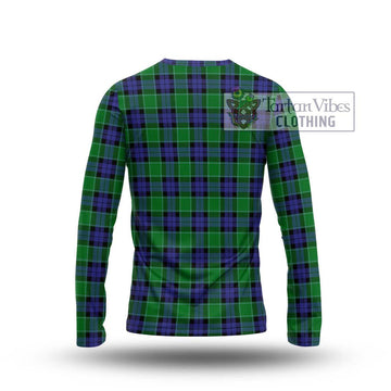 Graham of Menteith Modern Tartan Long Sleeve T-Shirt with Family Crest DNA In Me Style