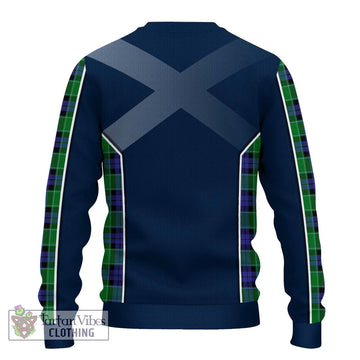 Graham of Menteith Modern Tartan Ugly Sweater with Family Crest and Lion Rampant Vibes Sport Style