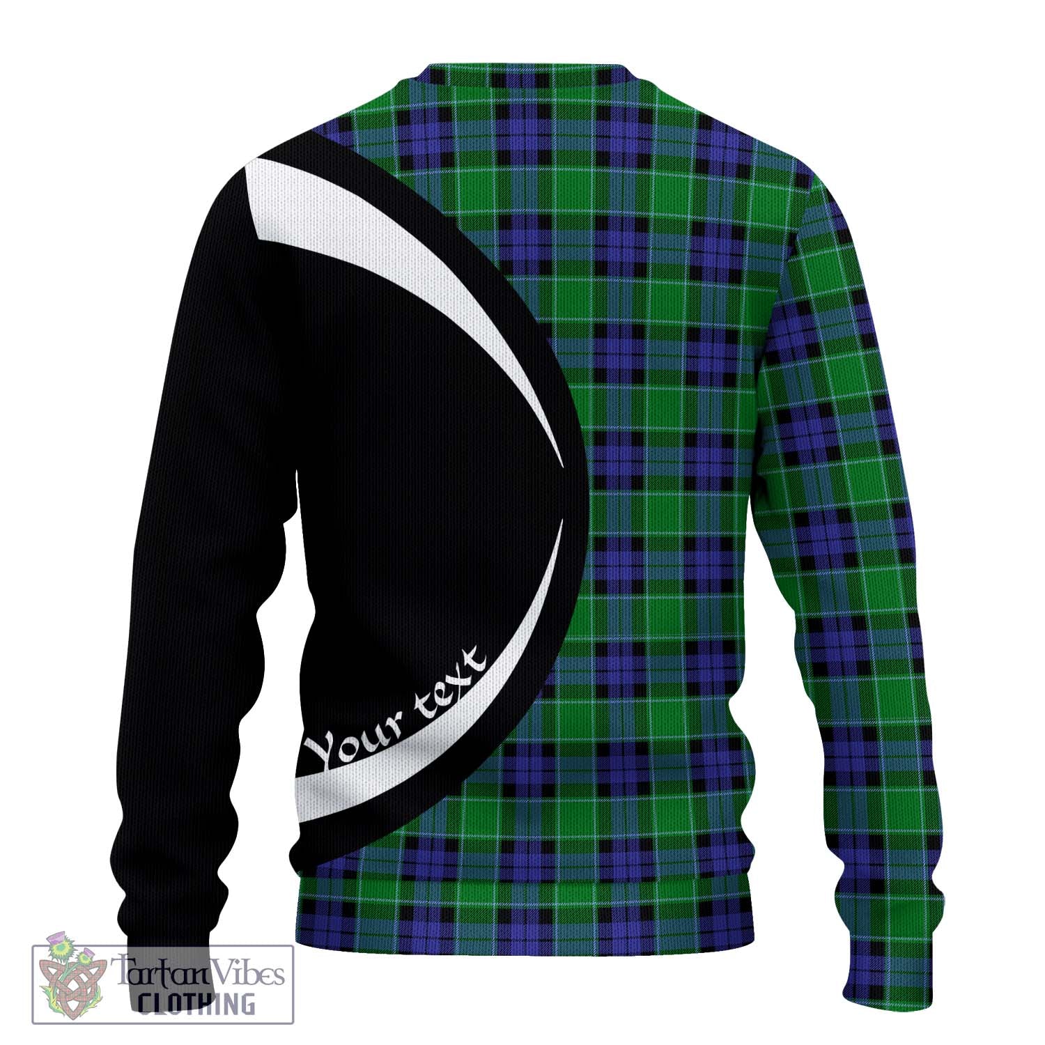 Graham of Menteith Modern Tartan Ugly Sweater with Family Crest Circle Style - Tartan Vibes Clothing