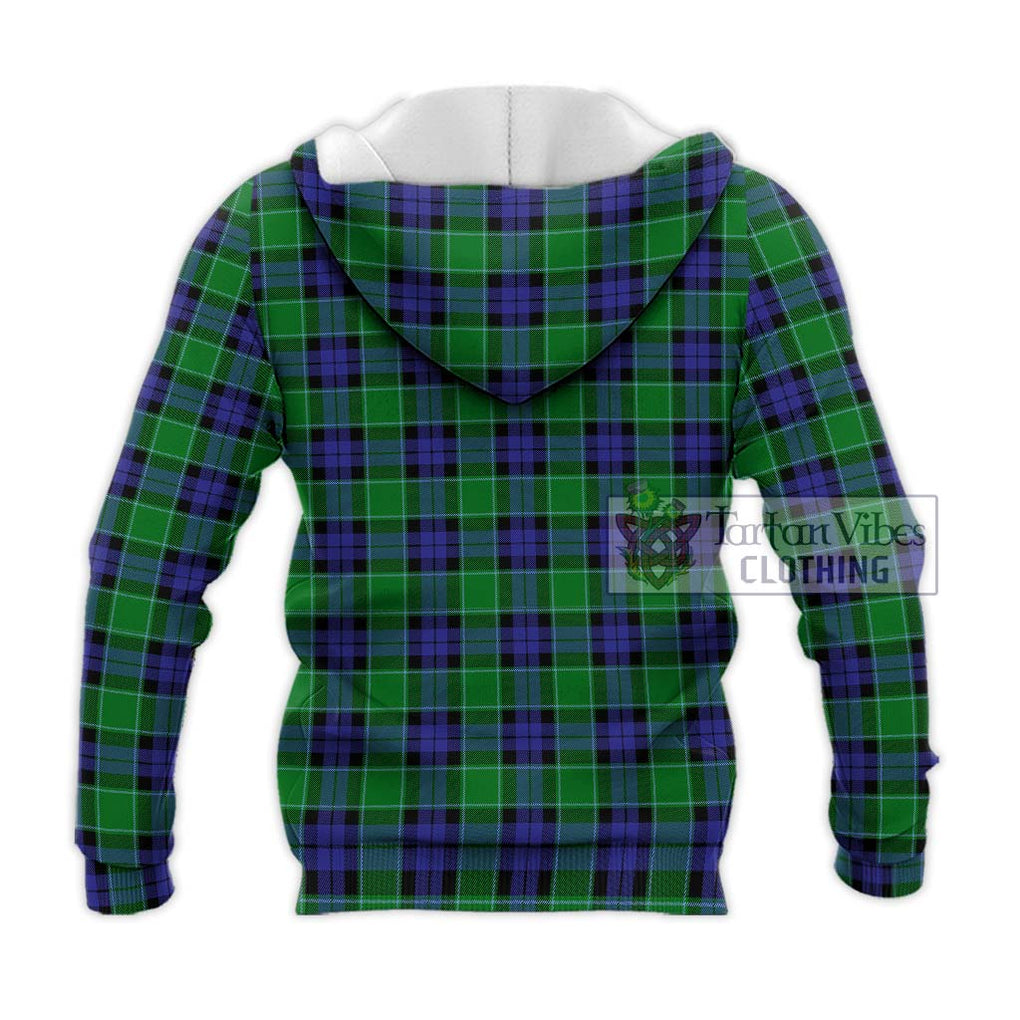 Graham of Menteith Modern Tartan Knitted Hoodie with Family Crest DNA In Me Style - Tartanvibesclothing Shop