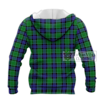 Graham of Menteith Modern Tartan Knitted Hoodie with Family Crest DNA In Me Style