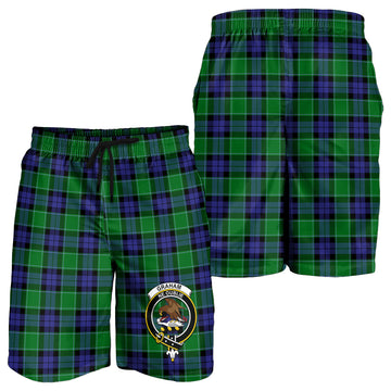 Graham of Menteith Modern Tartan Mens Shorts with Family Crest