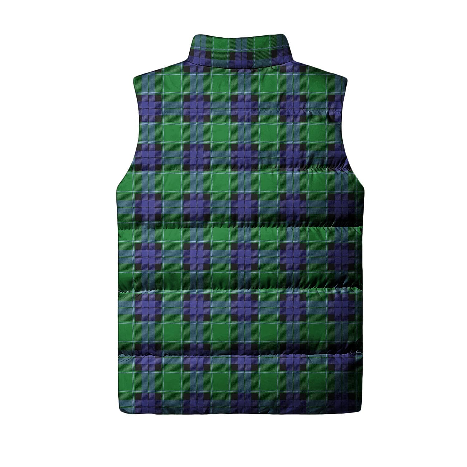 Graham of Menteith Modern Tartan Sleeveless Puffer Jacket with Family Crest - Tartanvibesclothing