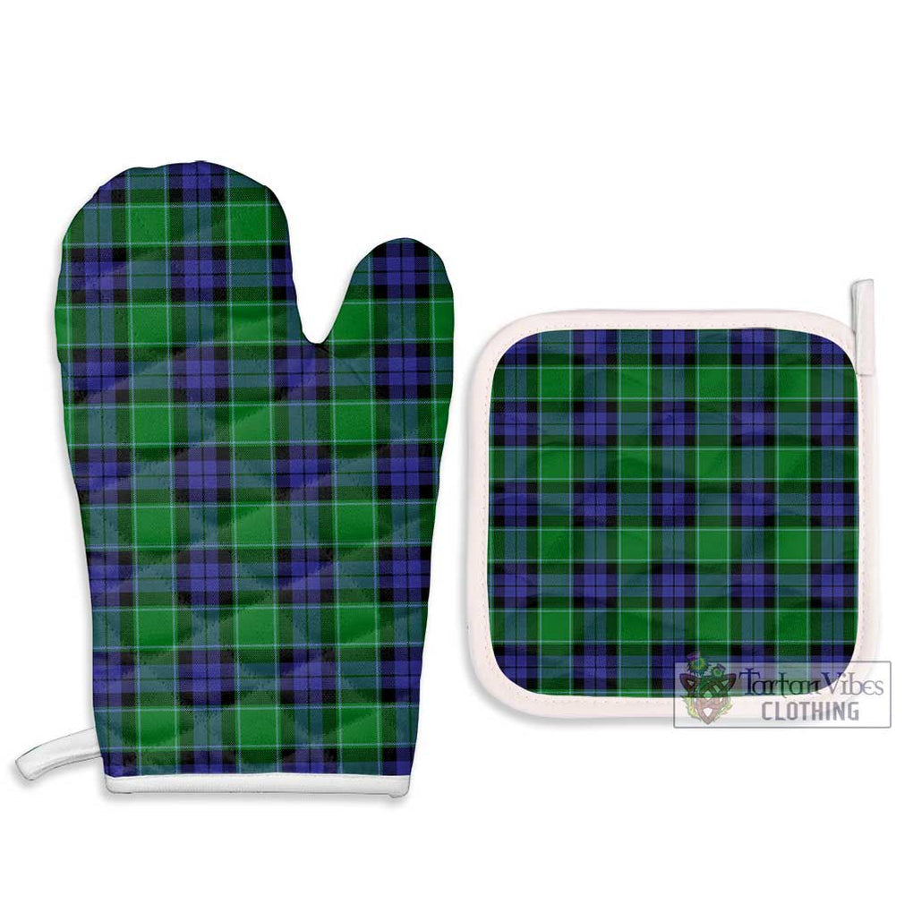 Graham of Menteith Modern Tartan Combo Oven Mitt & Pot-Holder Combo 1 Oven Mitt & 2 Pot-Holder White - Tartan Vibes Clothing