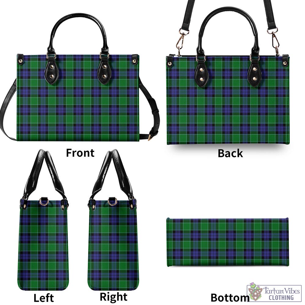 Tartan Vibes Clothing Graham of Menteith Modern Tartan Luxury Leather Handbags