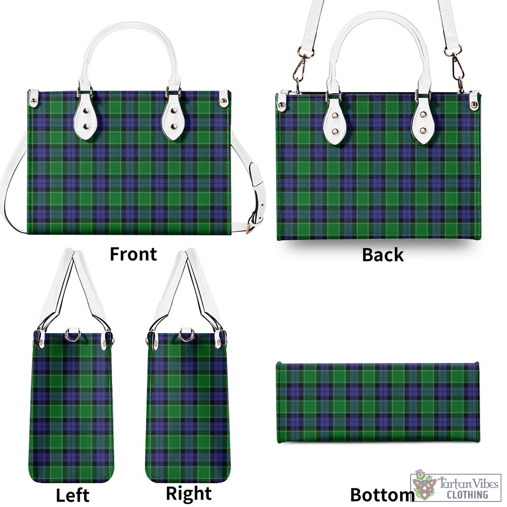 Tartan Vibes Clothing Graham of Menteith Modern Tartan Luxury Leather Handbags