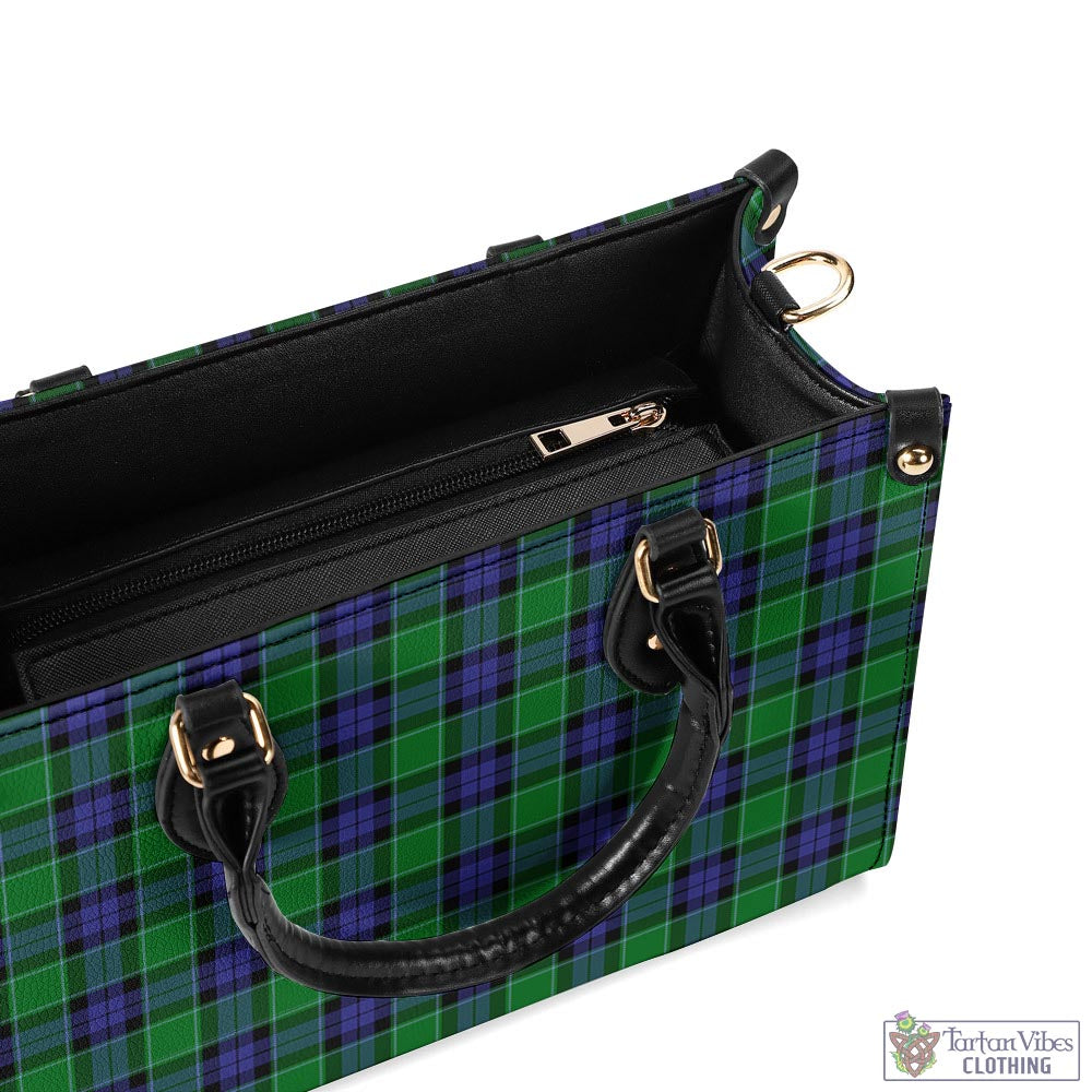 Tartan Vibes Clothing Graham of Menteith Modern Tartan Luxury Leather Handbags