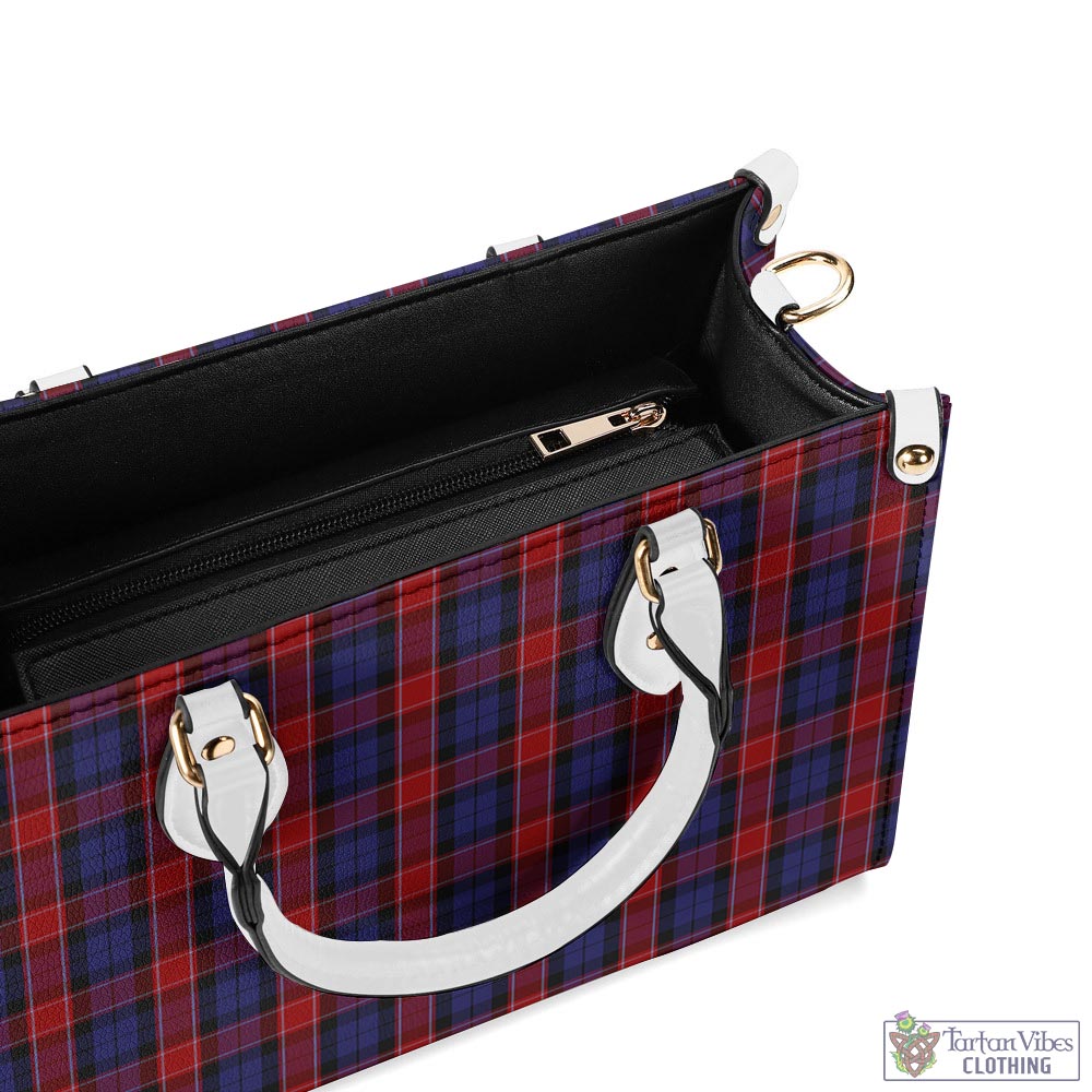 Tartan Vibes Clothing Graham of Menteith Red Tartan Luxury Leather Handbags