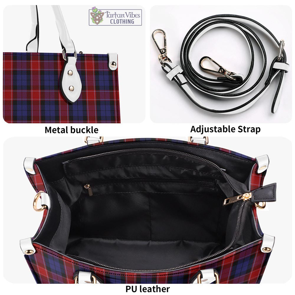 Tartan Vibes Clothing Graham of Menteith Red Tartan Luxury Leather Handbags