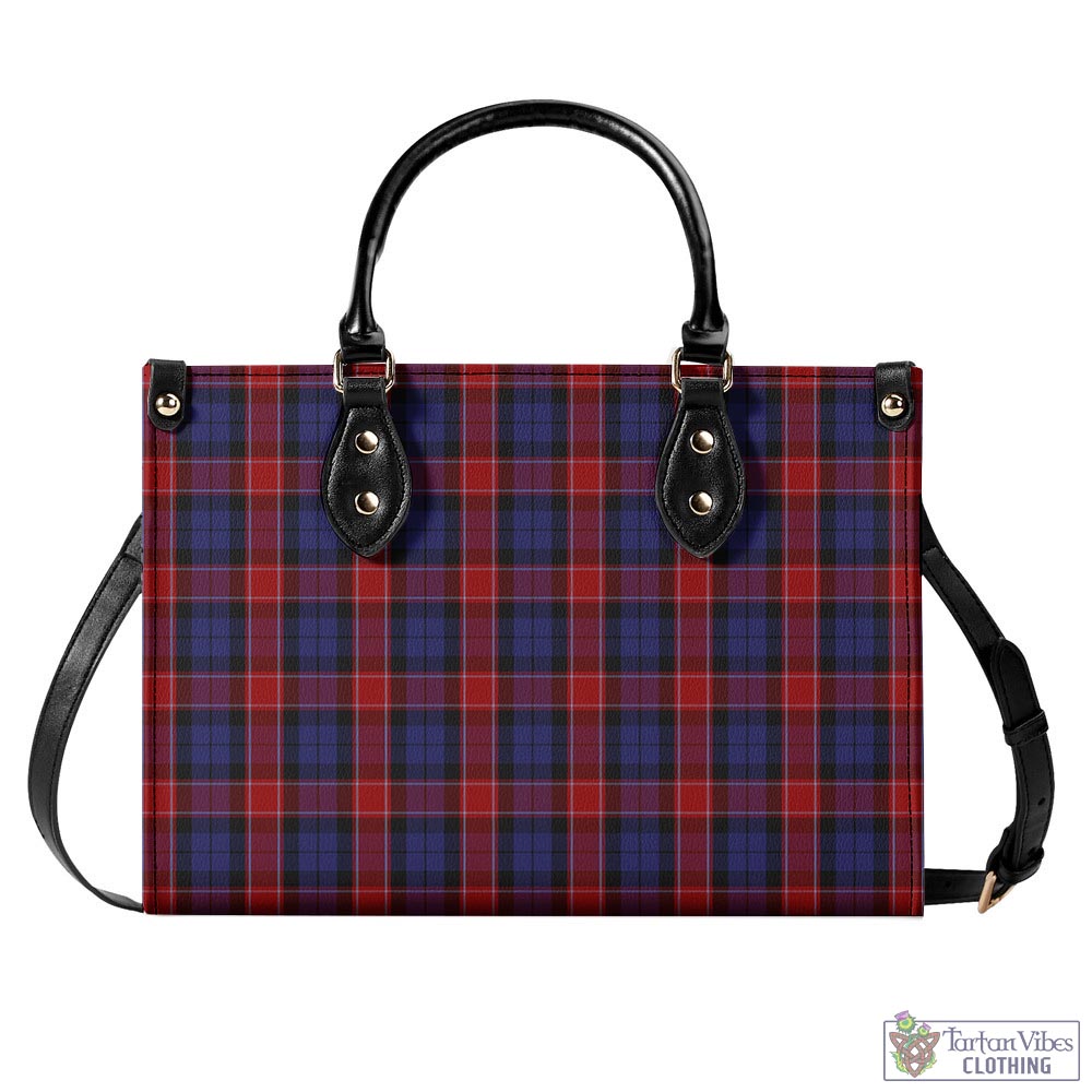 Tartan Vibes Clothing Graham of Menteith Red Tartan Luxury Leather Handbags