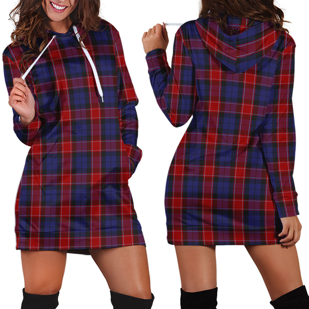 Graham of Menteith Red Tartan Hoodie Dress - Tartan Vibes Clothing