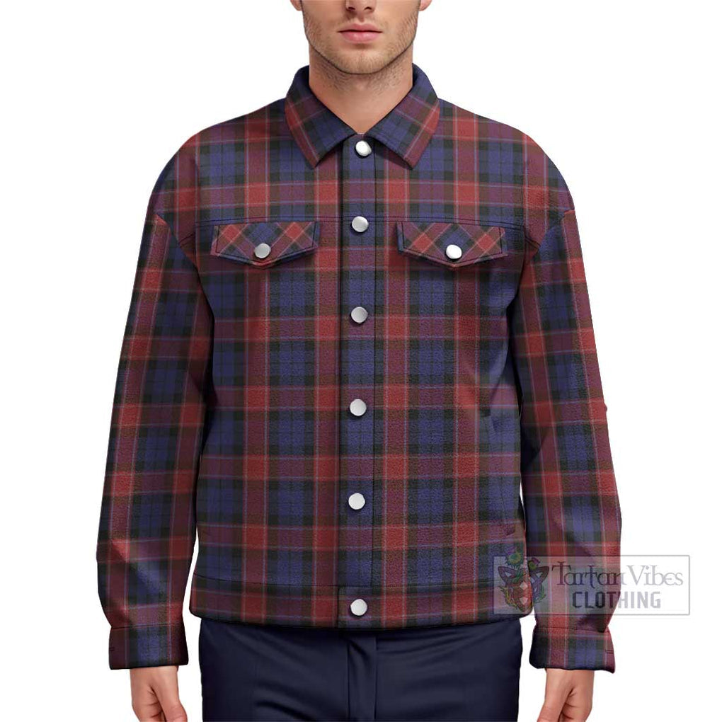 Graham of Menteith Red Tartan Unisex Lapel Cotton Jacket Unisex - Tartan Vibes Clothing