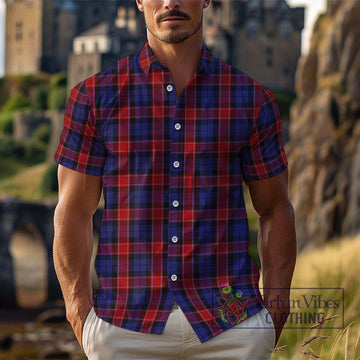 Graham of Menteith Red Tartan Cotton Hawaiian Shirt